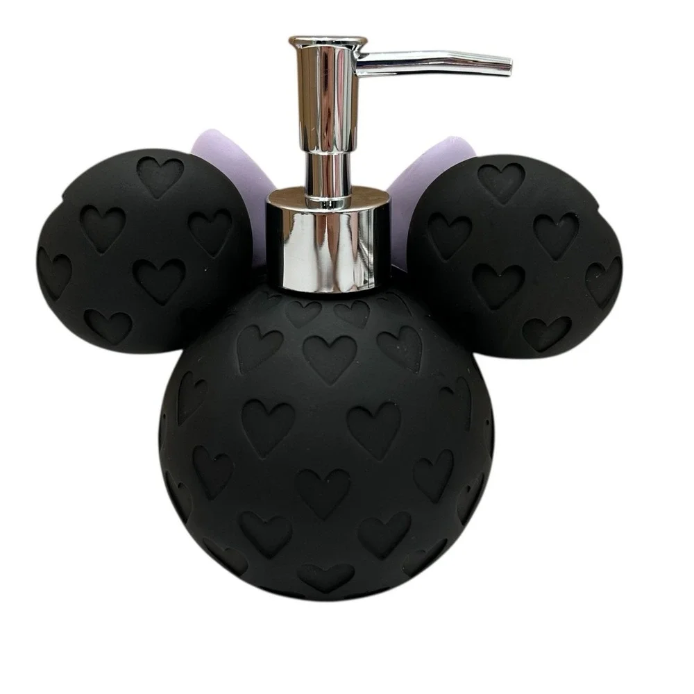 Disney Mickey‎ Mouse Soap/Lotion Pump Bottle Dispenser Lavender Light-Pink Black